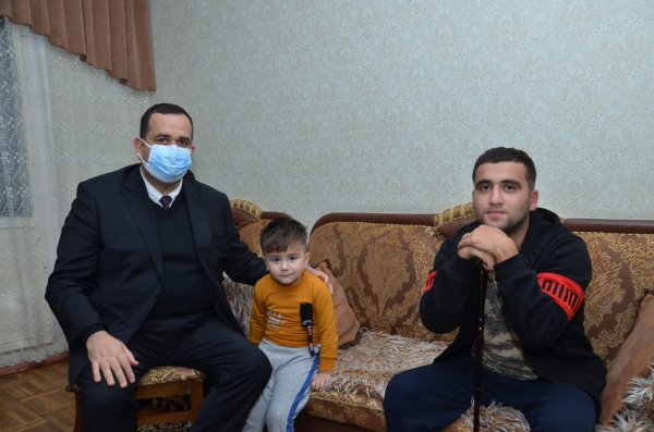 Sumqayıtda Vətən müharibəsinin qaziləri ilə görüşlər davam edir - FOTOLAR