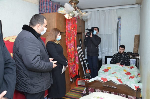 Sumqayıtda Vətən müharibəsinin qaziləri ilə görüşlər davam edir - FOTOLAR