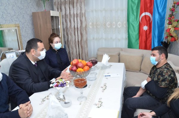 Sumqayıtda Vətən müharibəsinin qaziləri ilə görüşlər davam edir - FOTOLAR