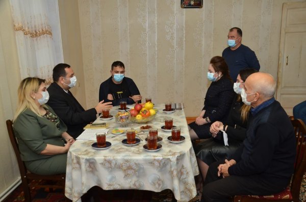 Sumqayıtda Vətən müharibəsinin qaziləri ilə görüşlər davam edir - FOTOLAR