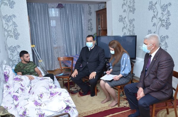Sumqayıtda Vətən müharibəsinin qaziləri ilə görüşlər davam edir - FOTOLAR