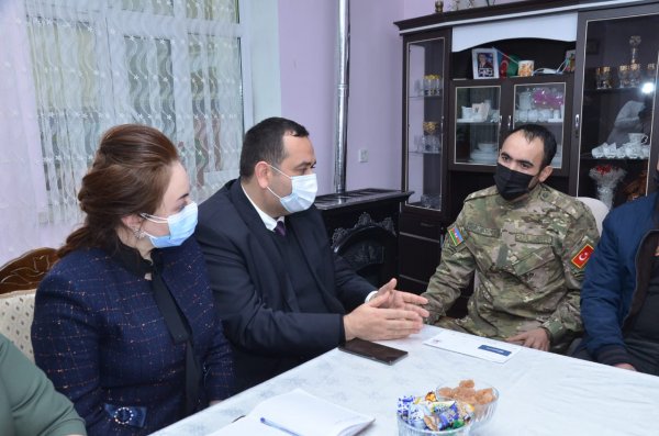 Sumqayıtda Vətən müharibəsinin qaziləri ilə görüşlər davam edir - FOTOLAR