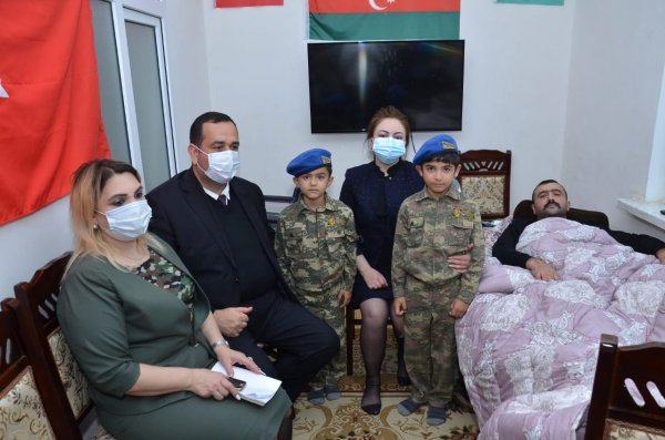 Sumqayıtda Vətən müharibəsinin qaziləri ilə görüşlər davam edir - FOTOLAR