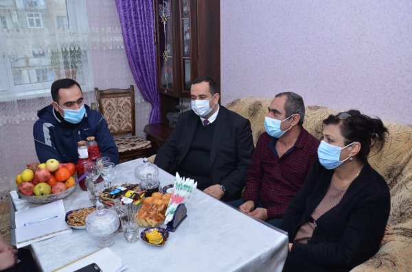 Sumqayıtda Vətən müharibəsinin qaziləri ilə görüşlər davam edir - FOTOLAR