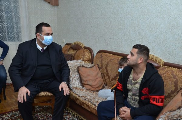 Sumqayıtda Vətən müharibəsinin qaziləri ilə görüşlər davam edir - FOTOLAR