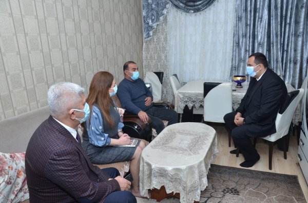 Sumqayıtda Vətən müharibəsinin qaziləri ilə görüşlər davam edir - FOTOLAR