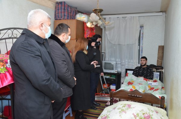 Sumqayıtda Vətən müharibəsinin qaziləri ilə görüşlər davam edir - FOTOLAR