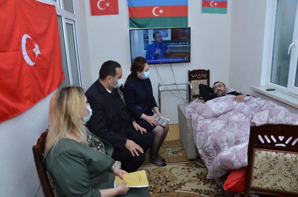 Sumqayıtda Vətən müharibəsinin qaziləri ilə görüşlər davam edir - FOTOLAR