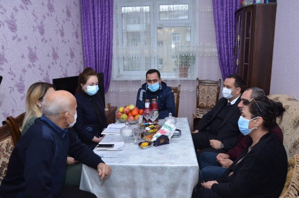 Sumqayıtda Vətən müharibəsinin qaziləri ilə görüşlər davam edir - FOTOLAR