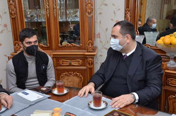 Sumqayıtda Vətən müharibəsinin qaziləri ilə görüşlər davam edir - FOTOLAR