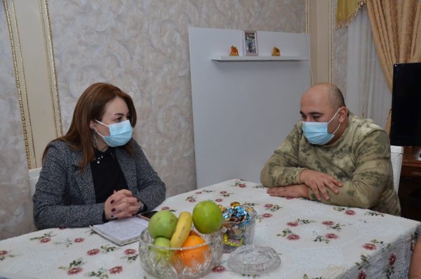 Sumqayıtda Vətən müharibəsinin qaziləri ilə görüşlər davam edir - FOTOLAR