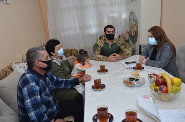 Sumqayıtda Vətən müharibəsinin qaziləri ilə görüşlər davam edir - FOTOLAR