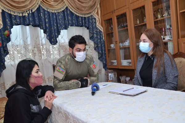 Sumqayıtda Vətən müharibəsinin qaziləri ilə görüşlər davam edir - FOTOLAR