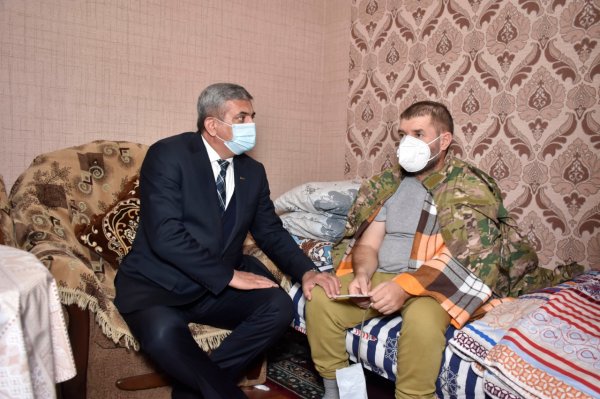 Sumqayıtda Vətən müharibəsinin qaziləri ilə görüşlər davam edir - FOTOLAR
