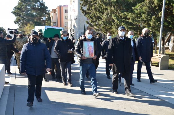 Sumqayıtda şəhid dəfn olundu -FOTOLAR