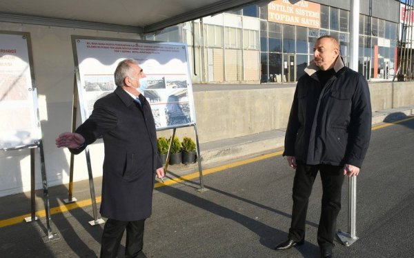 Prezident yeni yolun açılışında iştirak edib - FOTOLAR