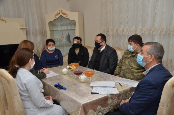Sumqayıtda Vətən müharibəsinin qaziləri ilə görüşlər davam edir - FOTOLAR