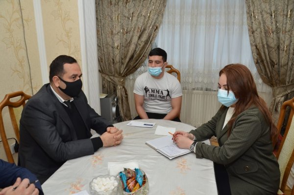 Sumqayıtda Vətən müharibəsinin qaziləri ilə görüşlər davam edir - FOTOLAR