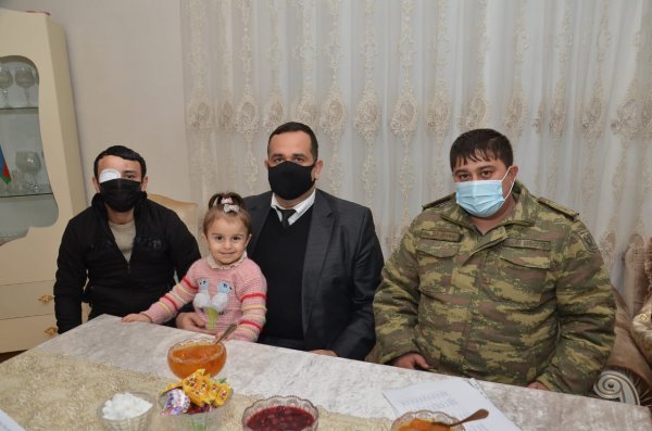 Sumqayıtda Vətən müharibəsinin qaziləri ilə görüşlər davam edir - FOTOLAR