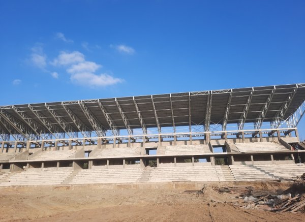 Sumqayıt stadionunun tikintisi davam etdirilir – FOTOLAR
