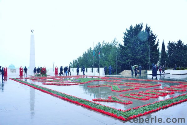 Sumqayıt Şəhidlər Xiyabanı bu gün... -FOTOLAR