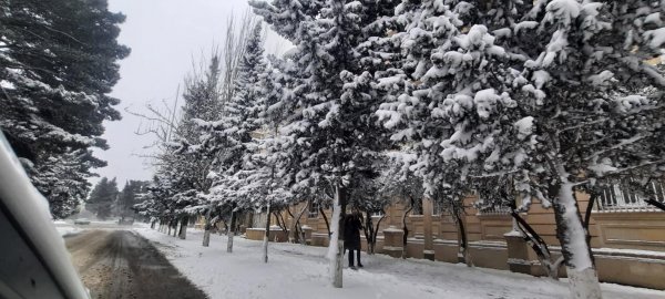 Qarlı Sumqayıtdan FOTOLAR
