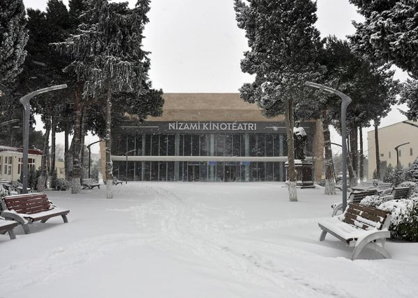 Qarlı Sumqayıtdan FOTOLAR