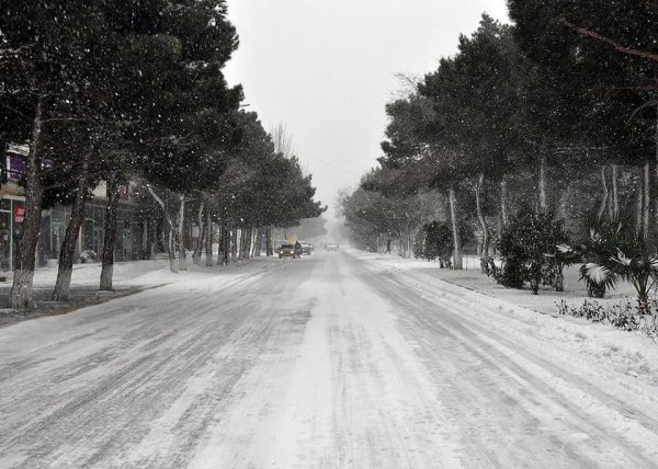Qarlı Sumqayıtdan FOTOLAR
