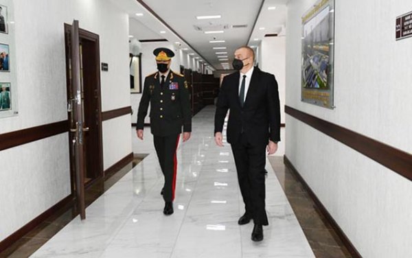 İlham Əliyev hərbi hissənin açılışını etdi - Fotolar