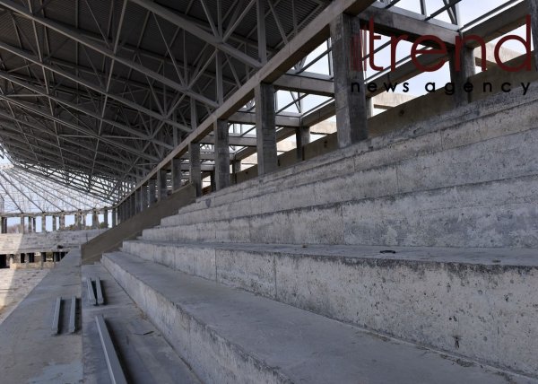 Sumqayıtda inşa edilən yeni stadiondan FOTOLAR
