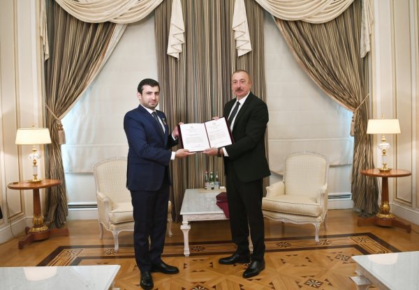 İlham Əliyev Selçuk Bayraktarı qəbul etdi - Fotolar
