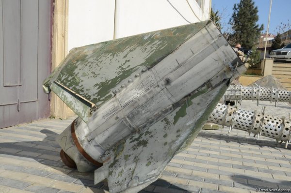 Ermənistanın atdığı “İskəndər”in qalıqları Bakıda - Fotolar
