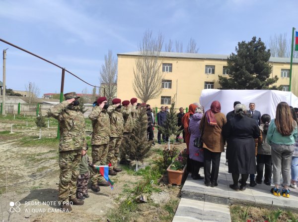 Sumqayıtda şəhid polkovnik -leytenantın abidəsi açılıb - FOTO
