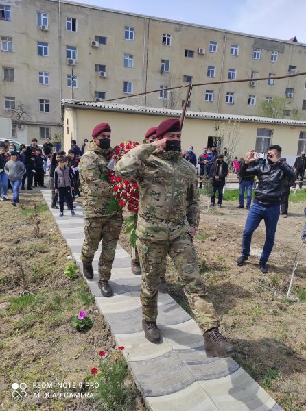 Sumqayıtda şəhid polkovnik -leytenantın abidəsi açılıb - FOTO