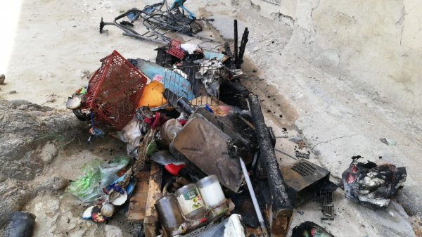 Sumqayıtda binanın zirzəmisində yanğın - FOTO Sumqayıtda binanın zirzəmisində yanğın - FOTO