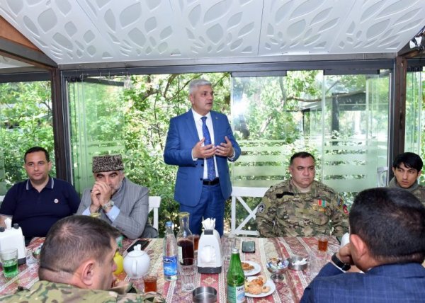 Sumqayıtda qazilər üçün bayram süfrəsi təşkil edilib -FOTOLAR