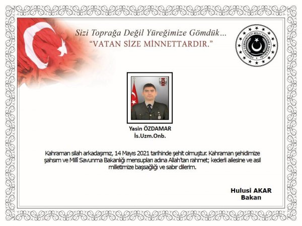 Türk ordusu şəhid verdi - FOTO