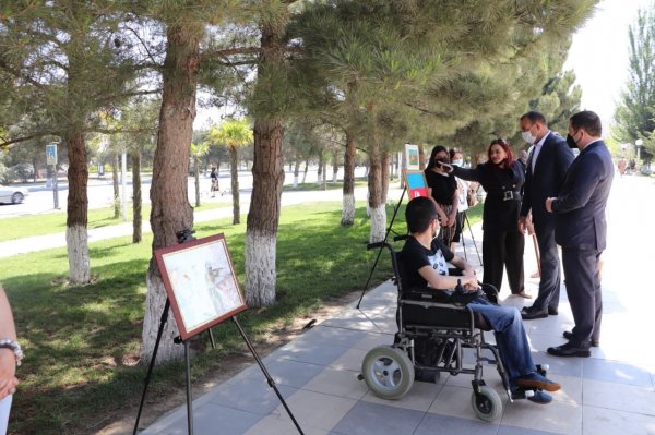 Sumqayıtda sağlamlıq imkanları məhdud gənclərlə tədbir keçirilib - FOTOLAR