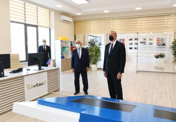 İlham Əliyev “Binəqədi” yarımstansiyasının açılışında - FOTOLAR
