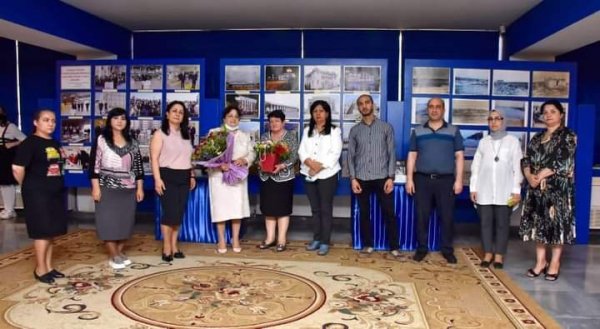 Sumqayıtın Tarixi Muzeyində dahi Nizaminin 880 illiyinə həsr olunan sərgi keçirilib - FOTOLAR