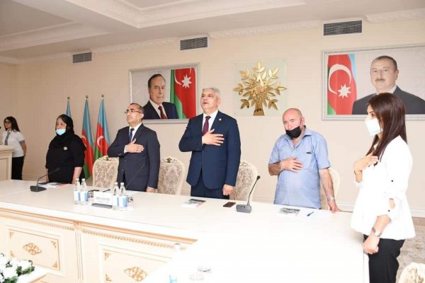 Sumqayıtda şəhidin xatirəsinə həsr olunmuş kitabın təqdimatı keçirilib - FOTOLAR