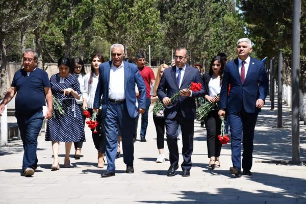 Sumqayıtda şəhidin xatirəsinə həsr olunmuş kitabın təqdimatı keçirilib - FOTOLAR