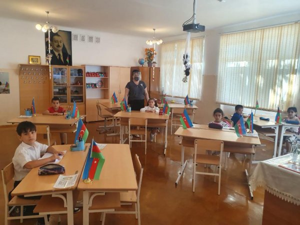 Sumqayıt məktəblərində  “Yay məktəbi” nə start verildi: açıq havada dərs keçdilər - FOTOLAR