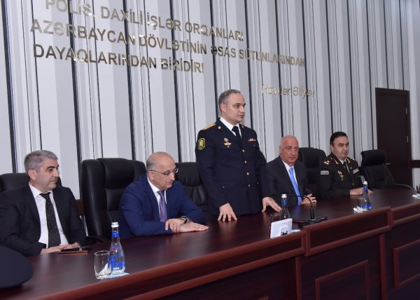 Sumqayıtda polis işçilərinin peşə bayramı qeyd olunub - FOTOLAR