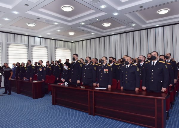 Sumqayıtda polis işçilərinin peşə bayramı qeyd olunub - FOTOLAR