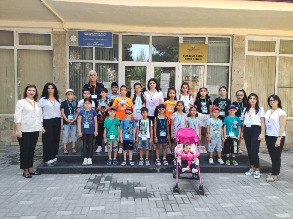 Sumqayıt məktəbliləri üçün keçirilən "Yay Futbol Düşərgəsi" layihəsinin birinci mərhələsi başa çatıb - FOTOLAR