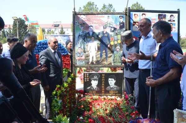 Sumqayıtda şəhid Ülvi Məhərrəmovun xatirəsi anılıb - FOTO