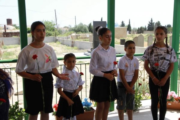 Şəhidlərin məzari ziyarət olunub -FOTO