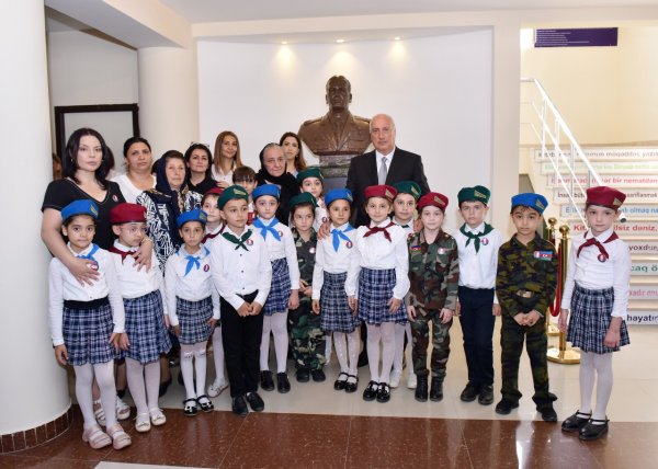Sumqayıtda Milli Qəhrəman Polad Həşimovun büstünün və xatirə muzeyinin açılışı olub - FOTO