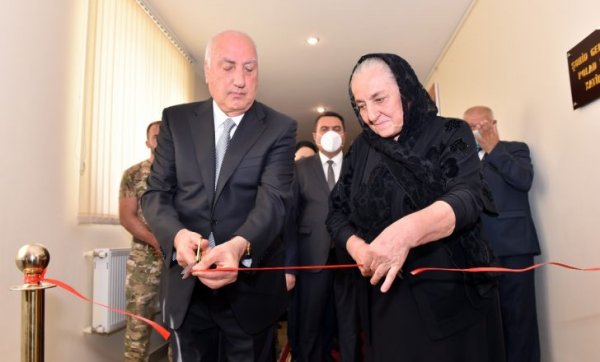 Sumqayıtda Milli Qəhrəman Polad Həşimovun büstünün və xatirə muzeyinin açılışı olub - FOTO